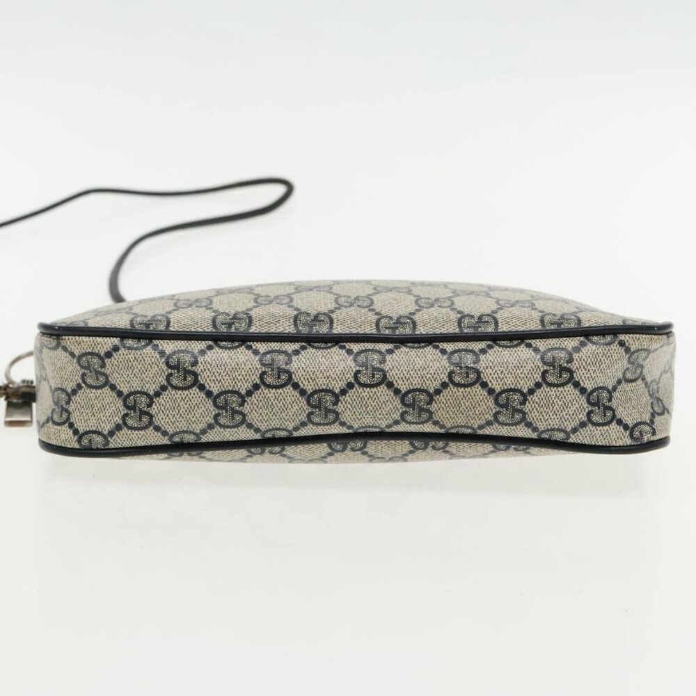 GUCCI GG Supreme Shoulder Bag PVC Navy 156 02 066 Auth ar12605 - Picture 5 of 16